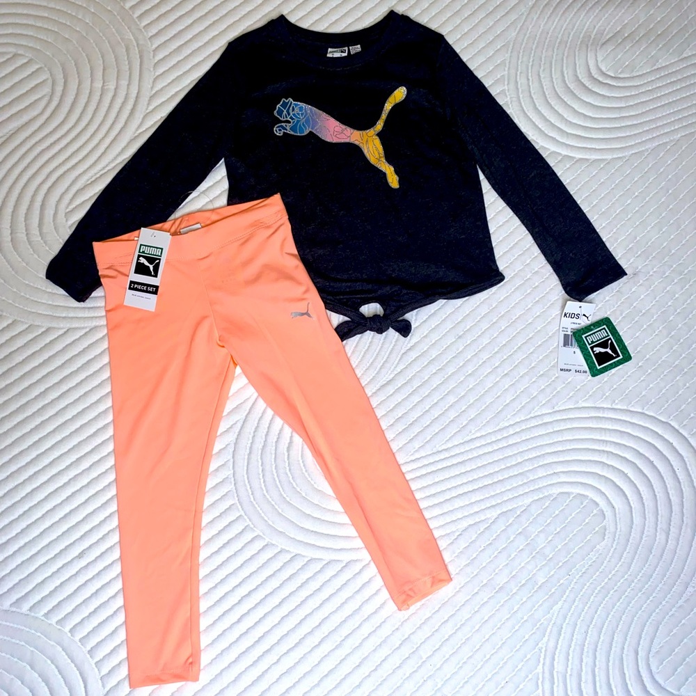 Girls Puma 2 Piece Set